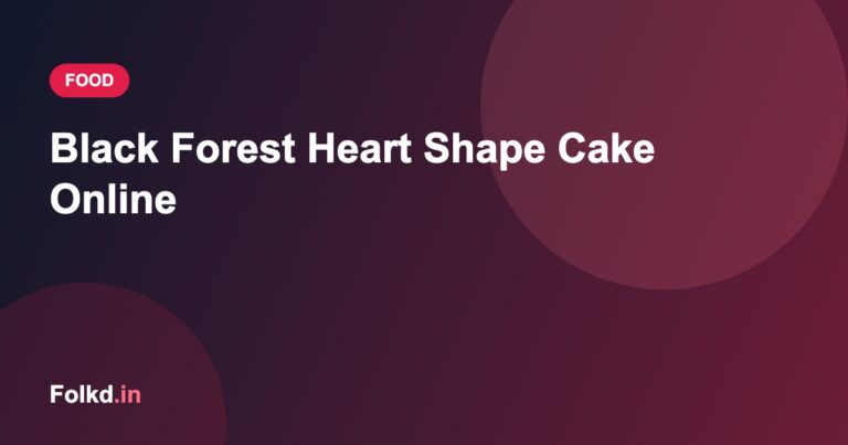 Black Forest Heart Shape Cake Online